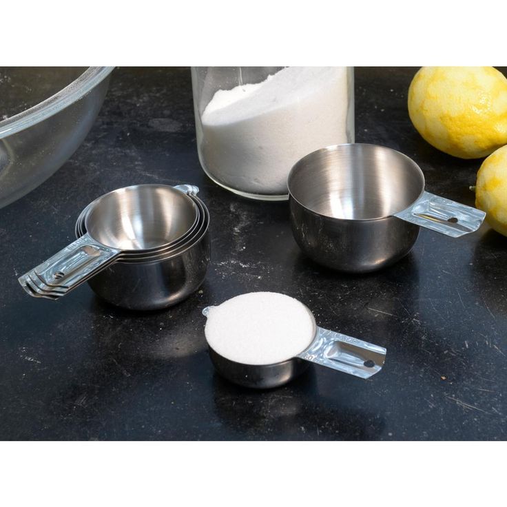 Endurance 6-Piece Stainless Steel Measuring Cup Set