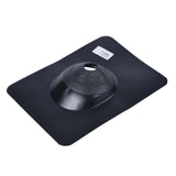 No-Calk 6-1/4 in. x 10-3/4 in. Galvanized Steel Black Vent Pipe Roof Flashing with 1 in. - 3 in. Adjustable Diameter - Super Arbor