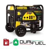 CHAMPION POWER EQUIPMENT 6250-Watt Dual-Fuel Powered Portable Generator with CO Shield Technology