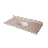 31 in. x 22 in. Stone Effects Vanity Top in Cascade with White Sink - Super Arbor