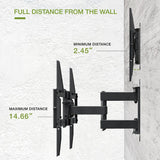 Large Full-Motion TV Wall Mount for 42 in. - 80 in. Flat Panel TV - Super Arbor