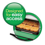 6 Slice Easy Clean Black Toaster Oven