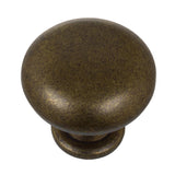 1-1/8 in. Dia Satin Gold Classic Round Cabinet Knobs (10-Pack) - Super Arbor