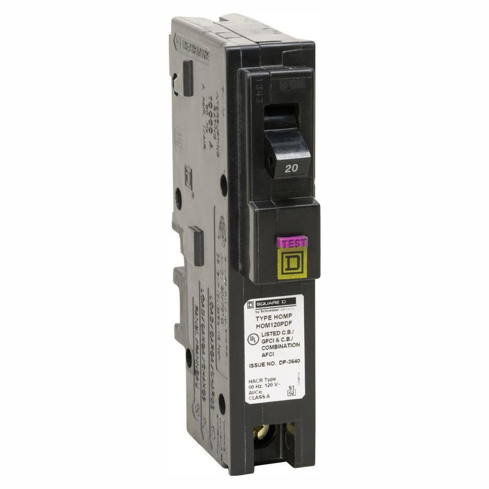 Homeline 20 Amp Single-Pole Plug-On Neutral Combination Arc Fault Circuit Breaker (6-Pack) - Super Arbor