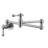 Lyndhurst Wall Mounted Pot Filler in Brushed Nickel - Super Arbor