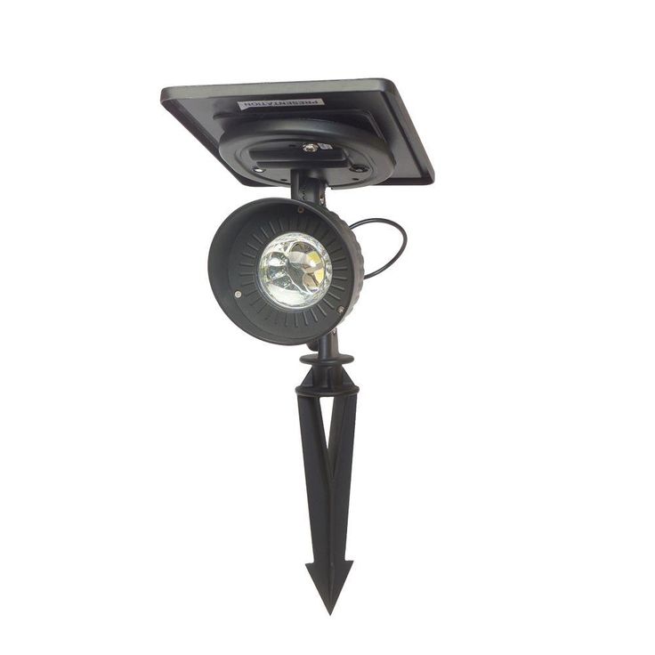Progressive Solar Powered Integrated LED Bright-White LED Accent Spotlight