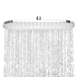 1-Spray 15 in. Single Wall Mount Fixed Rain Shower Head in Chrome - Super Arbor