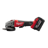 M18 FUEL 18-Volt Lithium-Ion Brushless Cordless 4-1/2 in./5 in. Grinder, Slide Switch Lock-On Kit W/(2) 9.0Ah Batteries