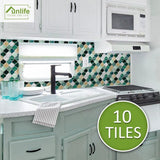 Goory Moroccan Style Self-adhesive Tile Wall Floor Sticker Bathroom Kitchen Decor