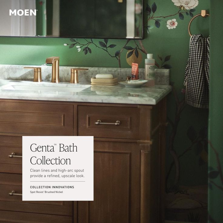 Genta Single Handle Single Hole Bathroom Faucet in Bronzed Gold