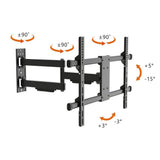 Full Motion Wall Mount for 32 in. to 90 in. TVs - Super Arbor