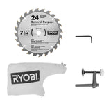 18-Volt ONE+ Cordless 7-1/4 in. Compound Miter Saw (Tool Only) with Blade and Blade Wrench