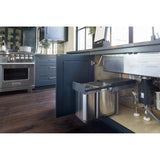 Rev-A-Shelf 8-Quart Plastic Pull Out Trash Can