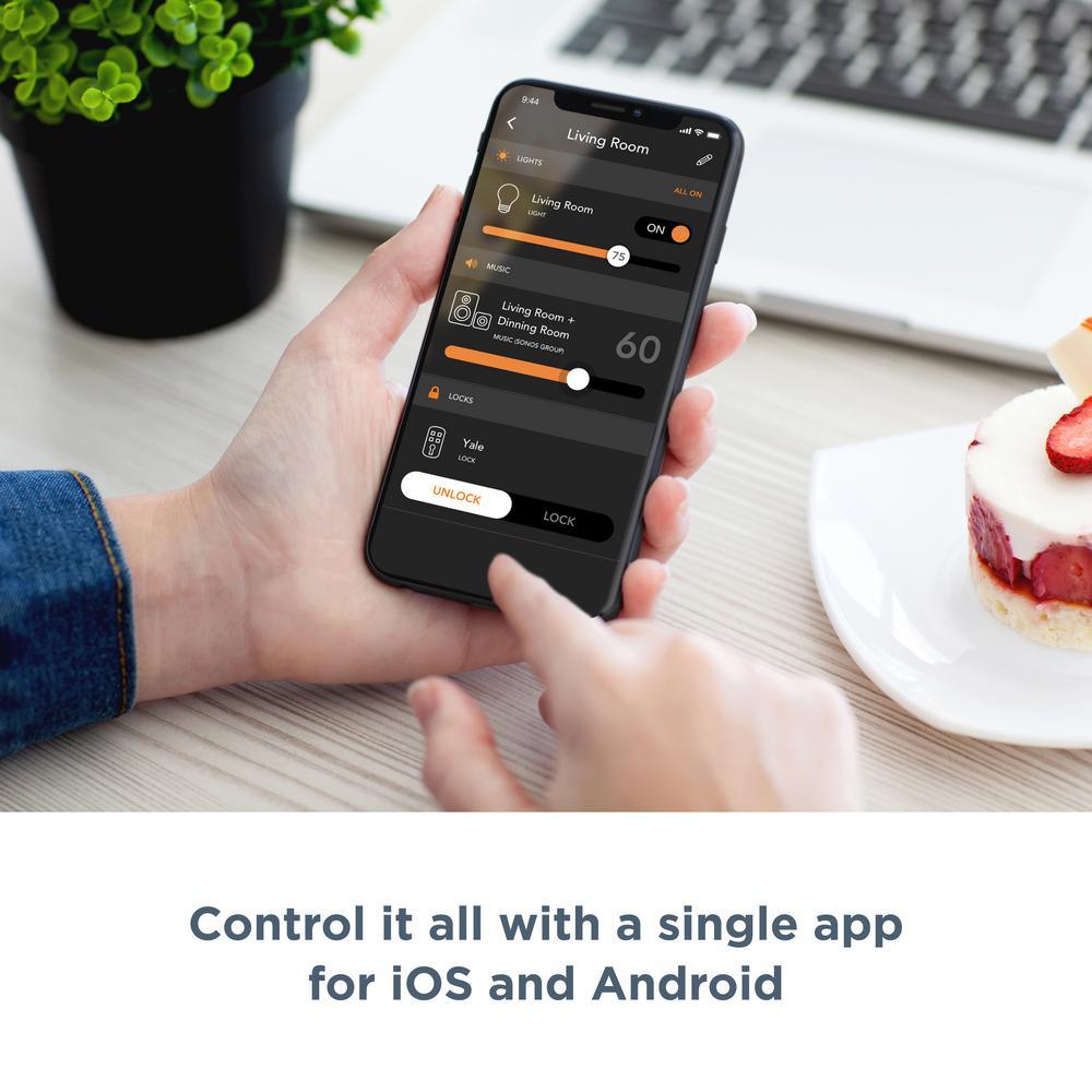 Smart Home Control (2-Switch Panel) for Amazon Alexa, Google Assistant, Apple HomeKit, Ring, Sonos and More - Super Arbor
