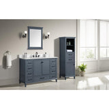 Merryfield 48 in. W x 21-1/2 in. D Bathroom Vanity Cabinet Only in Dark Blue-Gray - Super Arbor