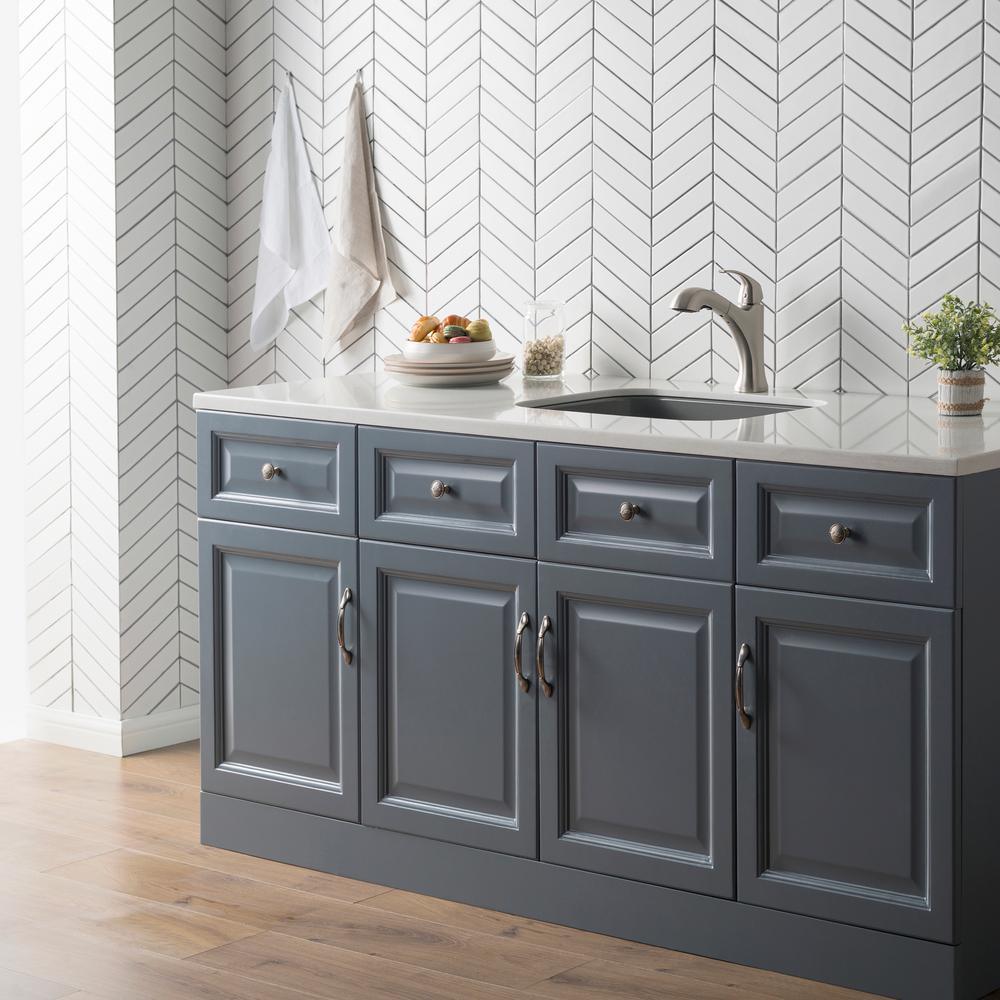 Spot Free Oren Single-Handle Pull-Out Sprayer Kitchen Faucet in All-Brite Stainless Steel - Super Arbor