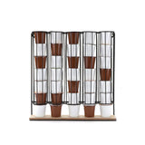 Wall Mount Single Serve Coffee Black Pod Dispenser 5-Compartments, 35-Coffee Pod Capacity