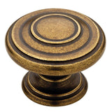 Harmon 1-3/8 in. (35mm) Matte Black Round Cabinet Knob