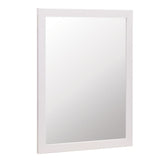 Kinghurst 29 in. W x 35 in. H Single Framed Vanity Mirror in White