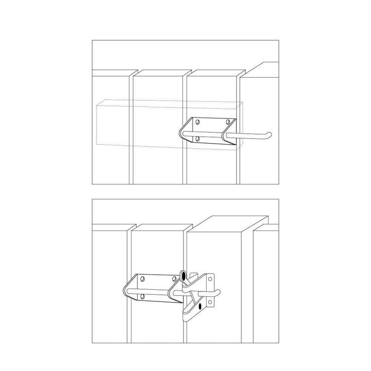Everbilt Black Heavy Duty Gate Latch