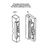 6 in. Brass Guard-A Latch Security Protector Plate - Super Arbor