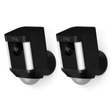 Spotlight Cam Battery Wireless Outdoor Bullet Surveillance Camera, Black (3-pack) - Super Arbor