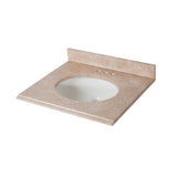 31 in. x 22 in. Stone Effects Vanity Top in Cascade with White Sink - Super Arbor