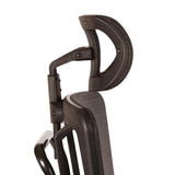 Breathable Vertical Black Headrest with Steel/Gray Mesh - Super Arbor