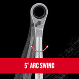 Craftsman V-Series SAE Extra Long Flex Head Box Wrench Set, 7 pc