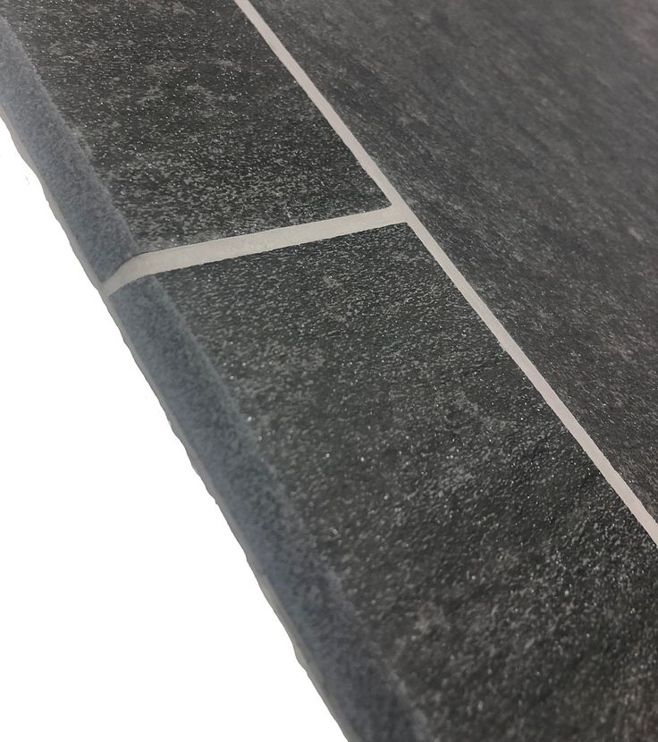 Style Selections Galvano Charcoal Porcelain Granite Bullnose Tile (3-in x 12-in)