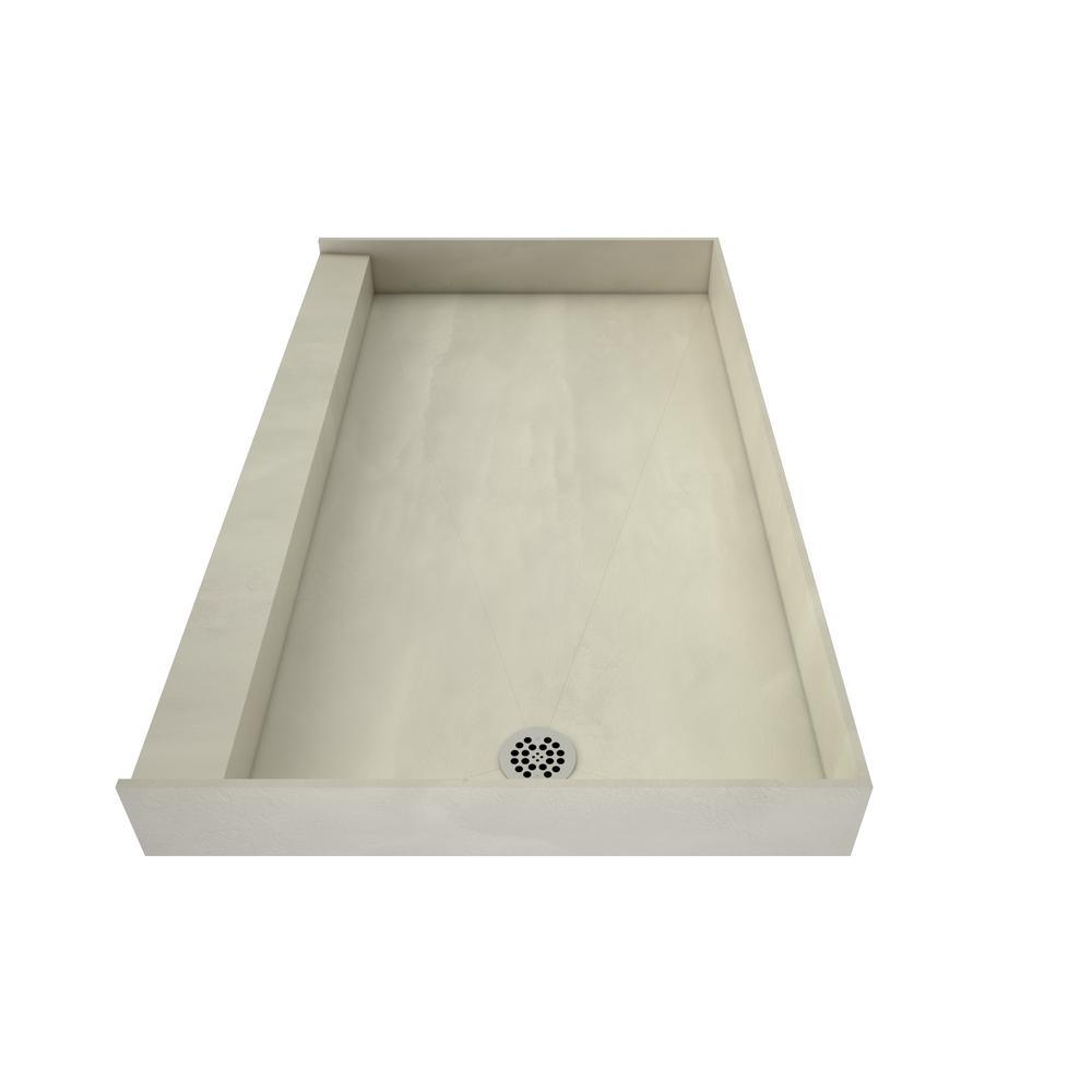Redi Base 30 in. x 60 in. Single Threshold Shower Base with Right Drain and Polished Chrome Drain Plate - Super Arbor
