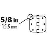 3-1/2 in. x 5/8 in. Radius Oil-Rubbed Bronze Smooth Action Door Hinge