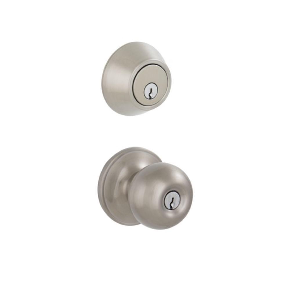 Aged Bronze Single Cylinder Deadbolt with Jeffir Entry Knob Combo Pack - Super Arbor