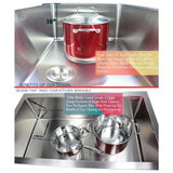 Undermount 16-Gauge Stainless Steel 18 in. x 18 in. x 10 in. Single Bowl Kitchen Bar Sink