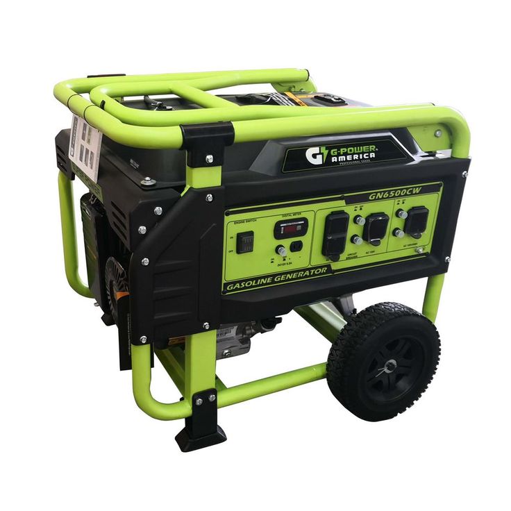 Green-Power Atlas Series 6500/5300-Watt Gasoline Powered Recoil Start Portable Generator w/306cc 11HP LCT Engine