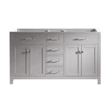 Caroline 60 in. W Bath Vanity Cabinet Only in White - Super Arbor