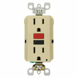 15 Amp Self-Test SmartlockPro Slim Duplex GFCI Outlet, White - Super Arbor