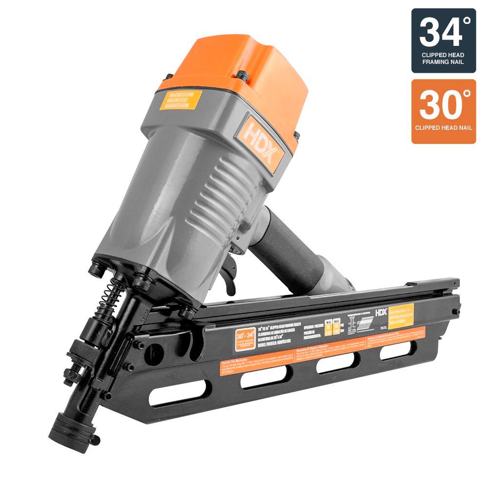 34¬∞ Corded Pneumatic Clipped Head Framing Nailer - Super Arbor