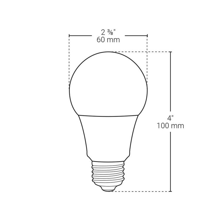 BAZZ Smart Home 60-Watt Equivalent A19 Dimmable Tunable RGB Smart Wi-Fi LED Light Bulb