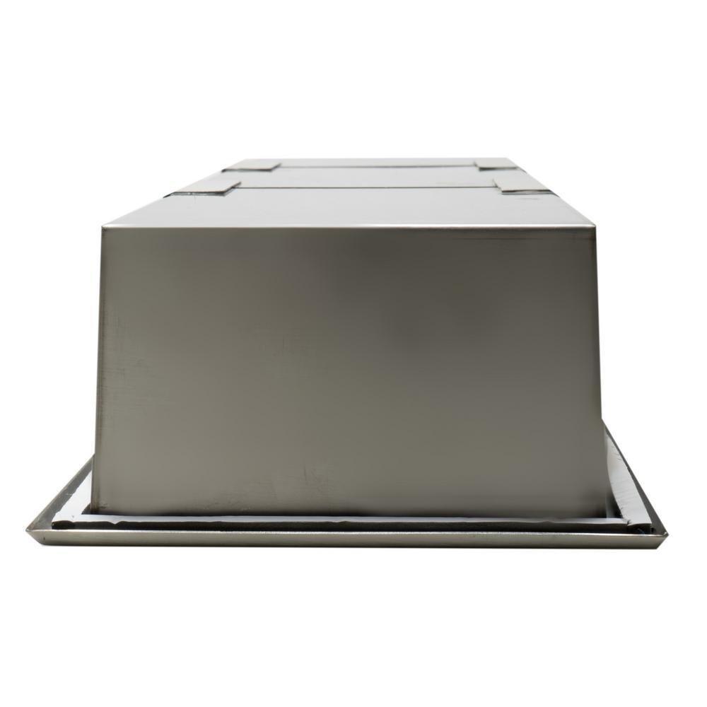 36 in. x 8 in. x 4 in. Niche in Brushed Stainless Steel - Super Arbor