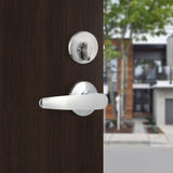 Single Cylinder Satin Nickel Door Handleset - Super Arbor