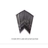 Valley View Industries 20 ft. Long x 2 in Depth x 1.5 in Height No Dig Edging Polyethylene with Extra Nails