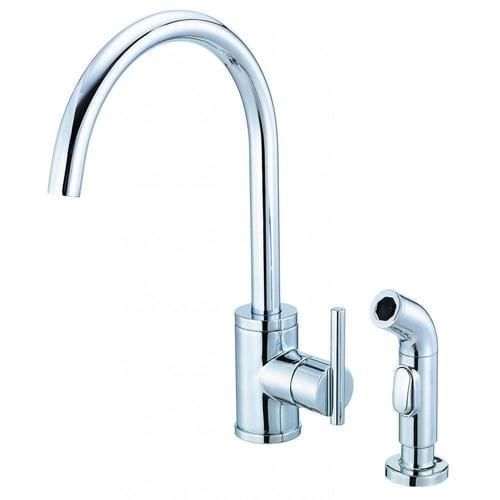 Danze Parma Stainless Steel 1-Handle Deck-Mount High-Arc Handle Kitchen Faucet