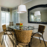33 in. Clear Round Glass Table Top, 1/4 in. Thickness Tempered Flat Edge Polished - Super Arbor