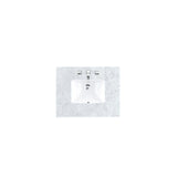 Carrara 60 in. W Marble Single Basin Vanity Top in Carrara White with White Basin - Super Arbor