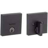 Downtown Satin Nickel Single Cylinder Deadbolt featuring SmartKey Security with Microban Antimicrobial Technology - Super Arbor