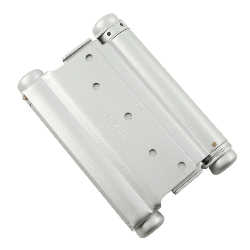 6 in. Double Acting Spring Hinge in Galvan Neal (Set of 2) - Super Arbor