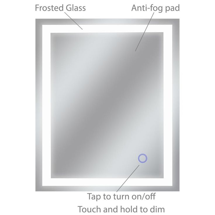 Edison Tri-Color 30 in. x 36 in. Single LED Wall Mounted Backlit LED Bathroom Mirror