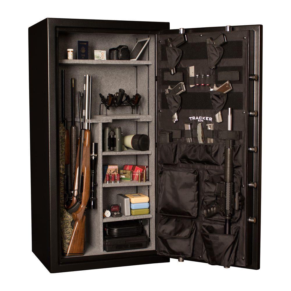 24-Gun Fire-Resistant Combination/Dial Lock, Black Powder Coat - Super Arbor