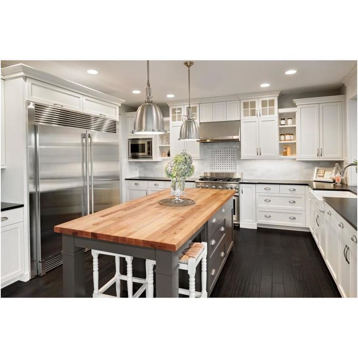 The Baltic Butcher Block 6-ft Natural Straight Butcher Block Birch Kitchen Countertop